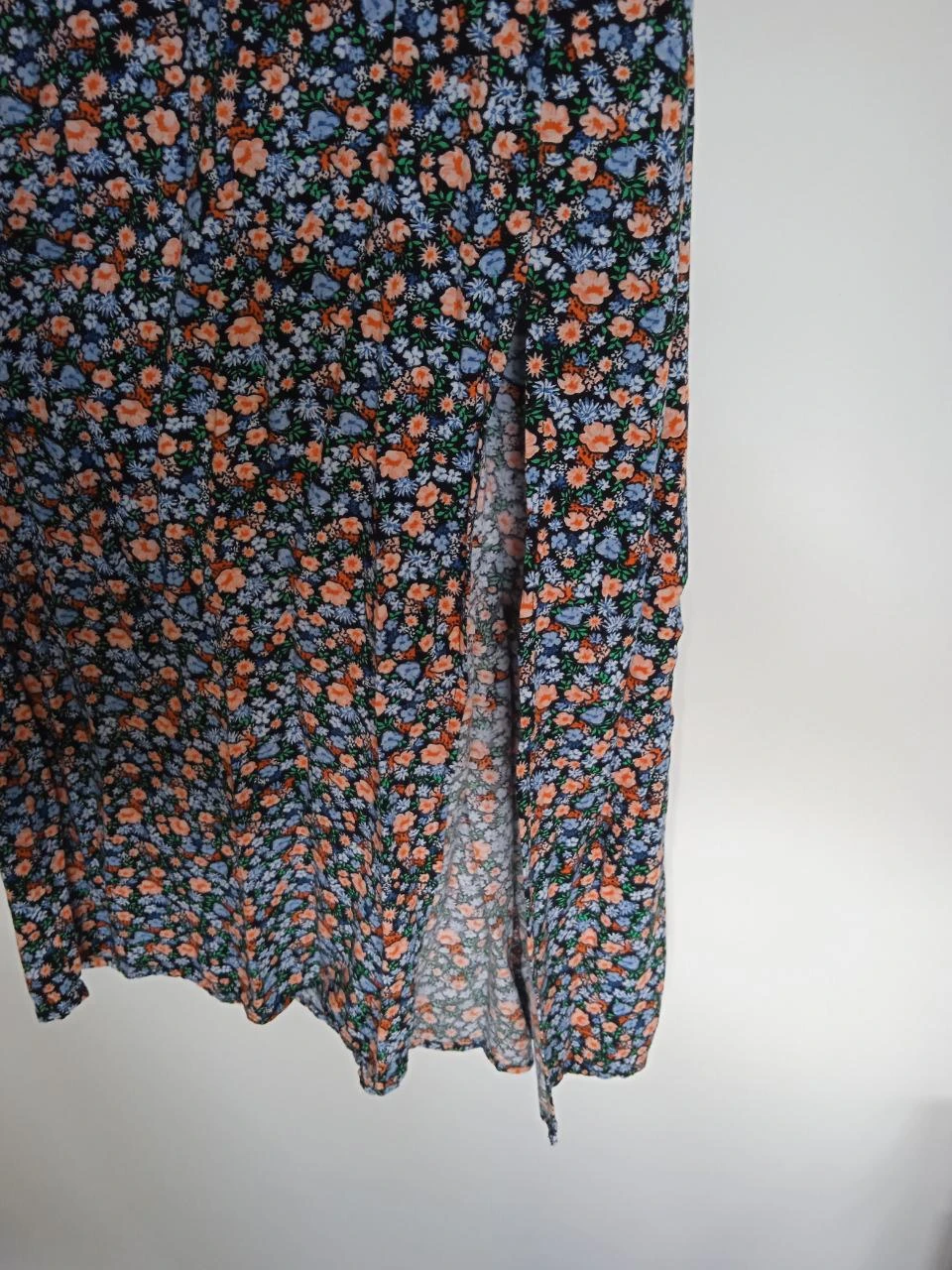 Robe longue d'été, fleurie tons bleus et orangés pimkie taille 36 – photo 6
